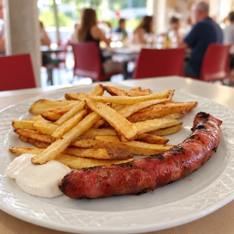 Botifarra amb patates i allioli del Centre Cívic de Clariana